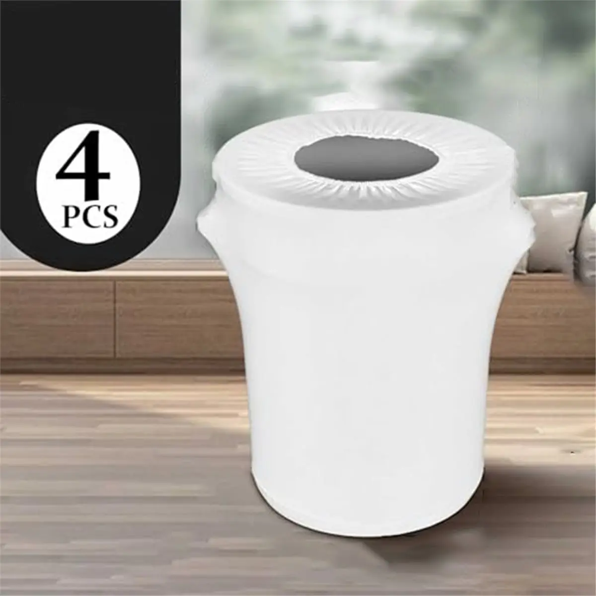 A67T NEW 4 Trash Can Covers Suitable for Kitchens, Outdoor Round Trash Cans, Wedding Party Trash Can Decorations, Etc