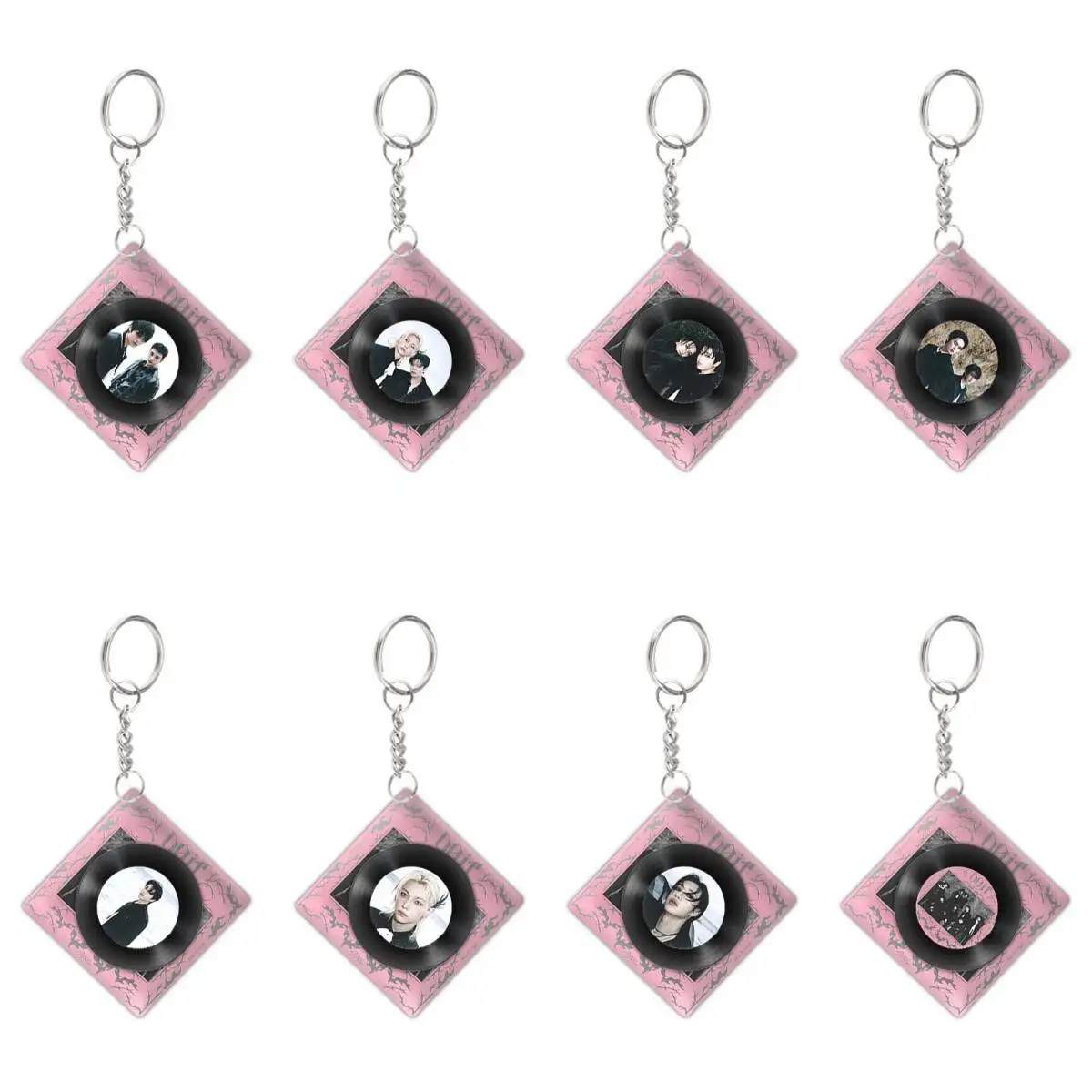 

SKZOO Stray Kids DO IT Феликс Альбом Вращающийся CD-диск Банг Чан Акриловый брелок-подвеска Модный брелок-подвеска