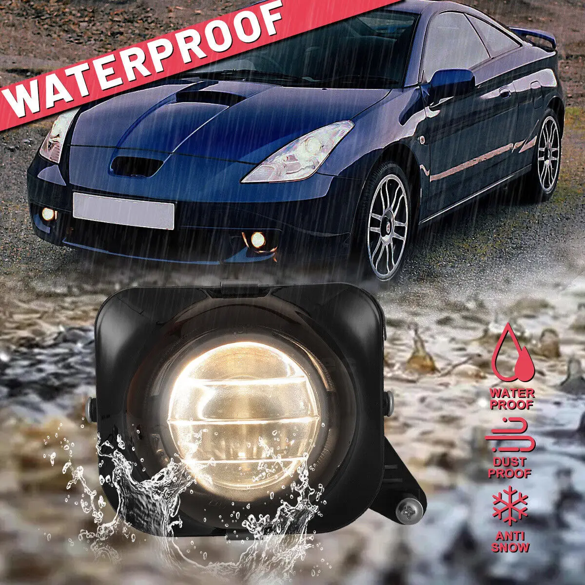 

Hot For Toyota Celica 2000-2005 Fog Lights with Bulbs front bumper lamps Clear Glass Lens Pair assembly car auto replacement