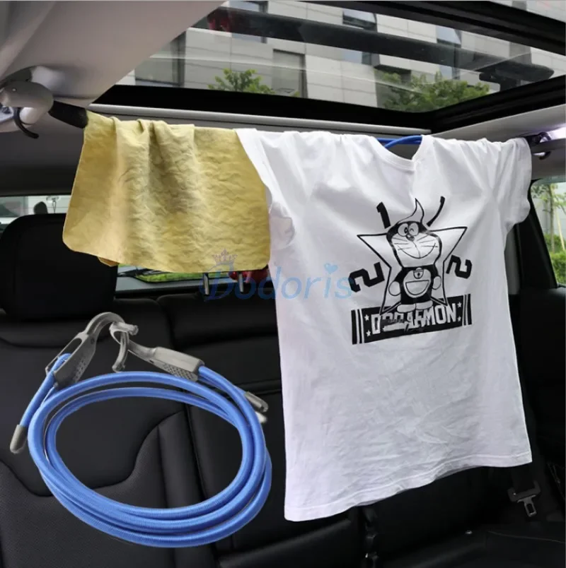 For Mercedes-Benz Vito W447 V Class V260 Viano Valente Elastic Tension Belt Car Clothesline Luggage Rope Travel Clothes Line