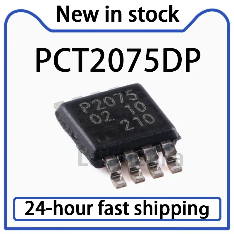 2PCS PCT2075DP Packaged MSOP-8 Temperature Sensor 2.7V~5.5V in Stock