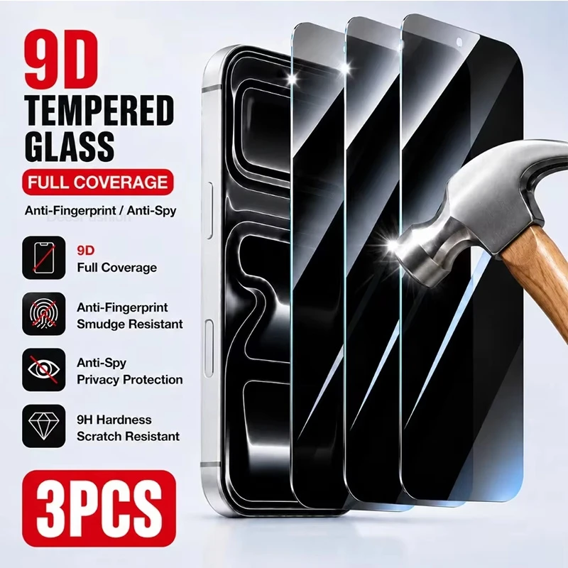 1-3 Stück Datenschutz 300C Super Screen Displayschutzfolie aus gehärtetem Glas für iPhone 18 Pro Max Displayschutzfolie iPhone18Pro 18promax