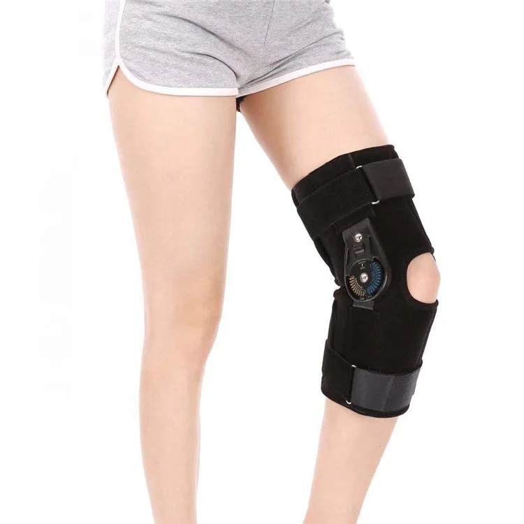 Hospital specific orthopedic fixation adjustable knee brace articulation splint stabilizer to wrap hemiplegia after sprain