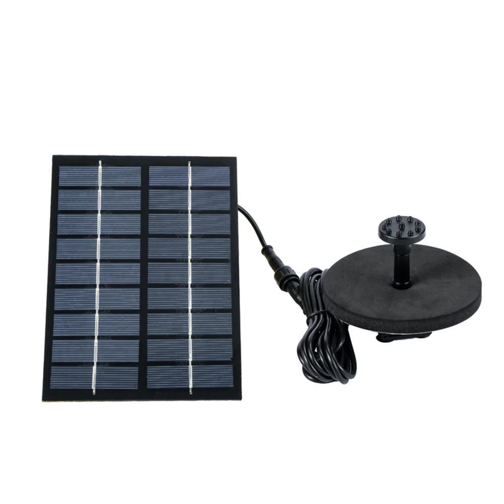 Solar Powered Water Fountain Pump,With 6 Nozzles,For Bird Bath Ponds, Garden,Swimming Pool, Fish Tank, Outdoor