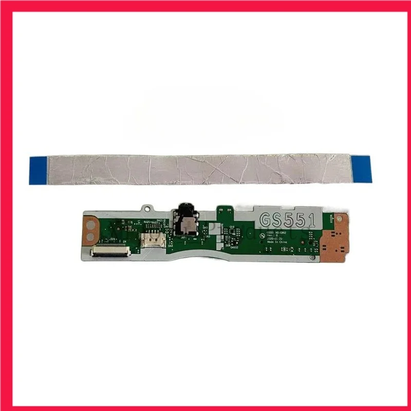 Placa de botón de encendido de AUDIO USB para LENOVO Ideapad, 5-15sIML, 15, sIIL 2020, NS-C862, GS551