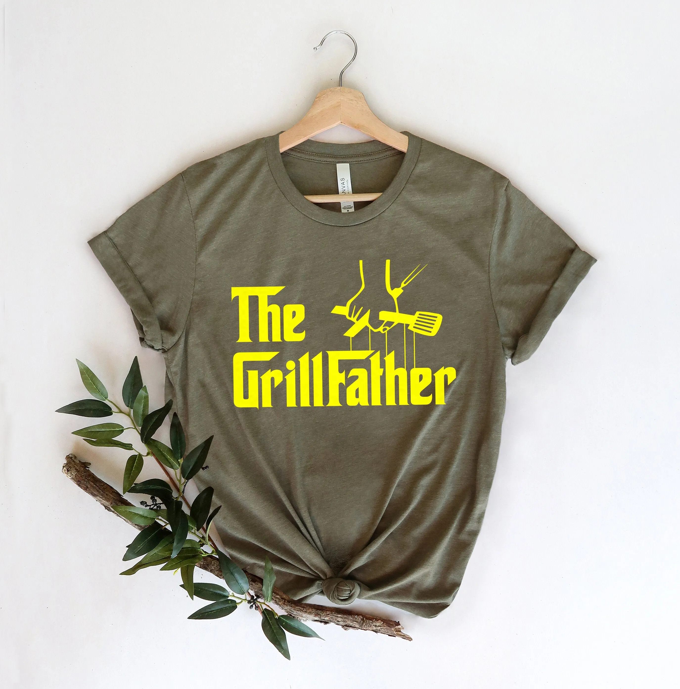 The Grill Father T Shirt For Grandpa New Dad Daddy Father'S Day Best