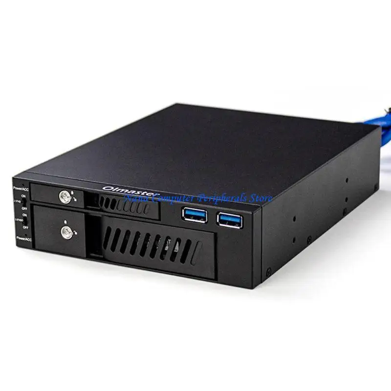 F68C Dual USB Optical Drive Mobile Rack Station العلبة الثابتة القرص الصلب لمدة 2.5/3.5 بوصة HDD #2