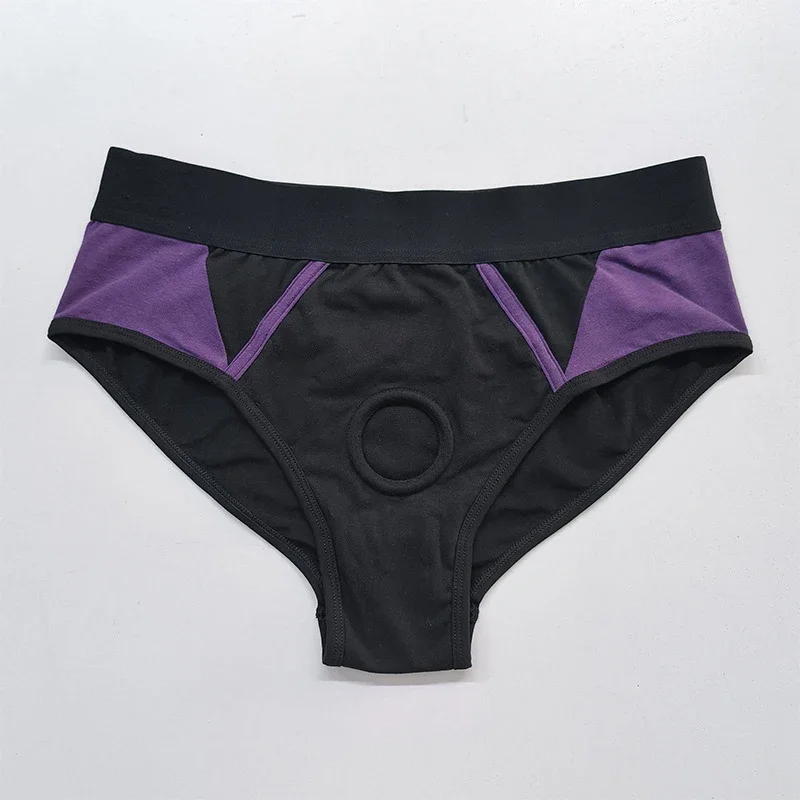 Strap on Harness Briefs with Silicone O-Ring Diameter 4.5cm Strapon Strapless Panties STP Packers Lesbian Toy for Adult Play