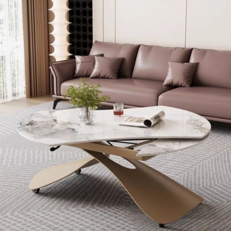 طاولة قهوة قابلة للرفع، طاولة قهوة متعددة الوظائف، طاولة طعام، شقة صغيرة متكاملة مزدوجة الأغراض #4