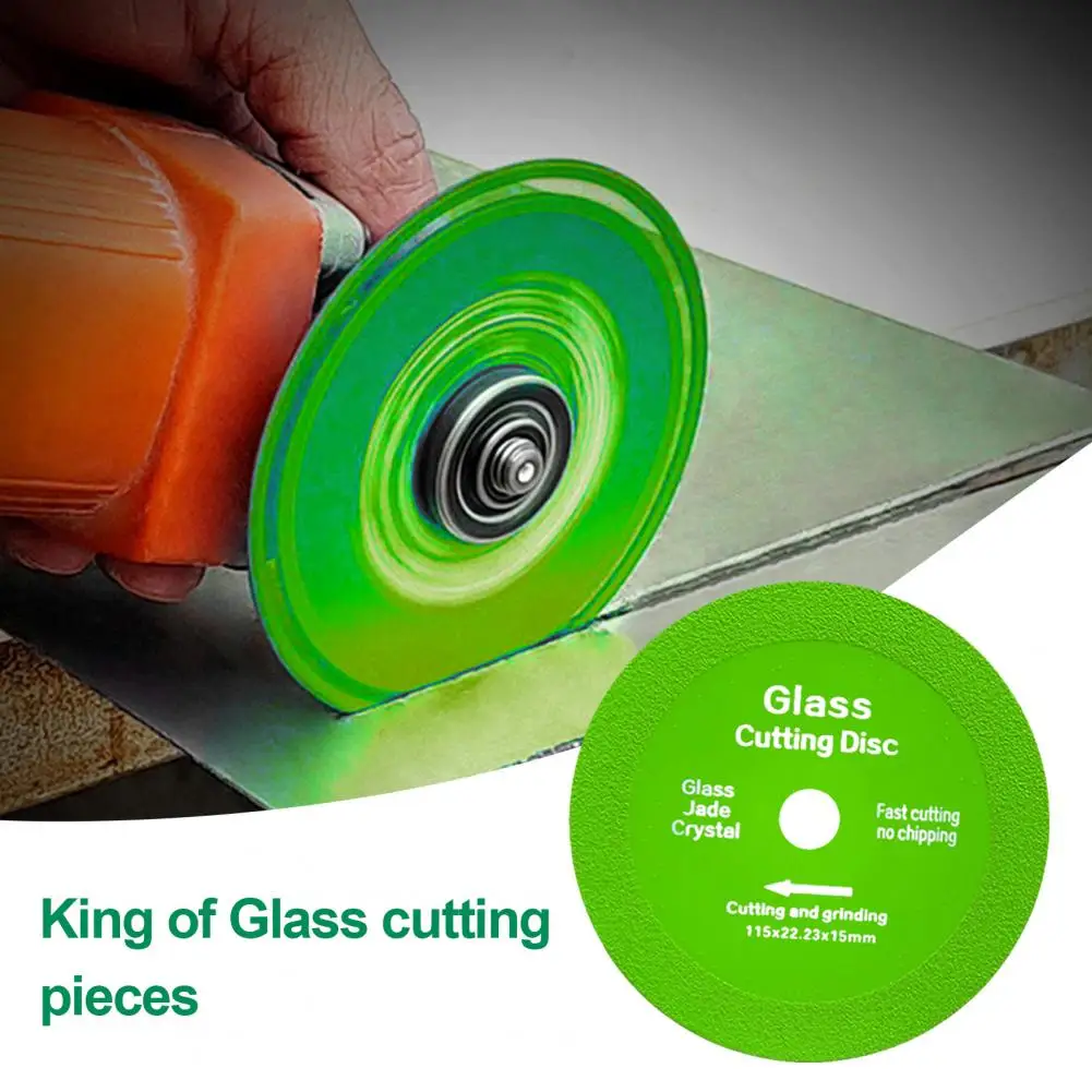 10cm Glass Cutting Disc For Angle Grinder 1mm Chip-Free Blade Fast Precise Cut Less Noise Flat Grinding Disc For Glass Jade Rock