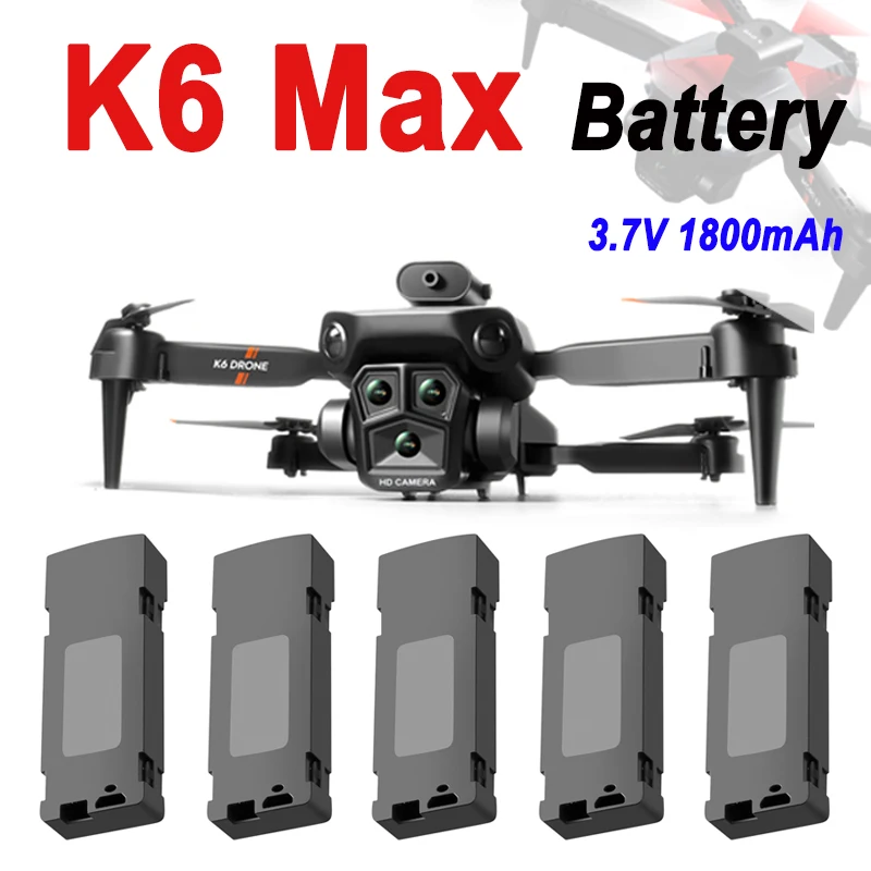 K6 Max Dron Original Battery 3.7V 1800mAh Battery For K6 Max Mini Drone Accessories Parts