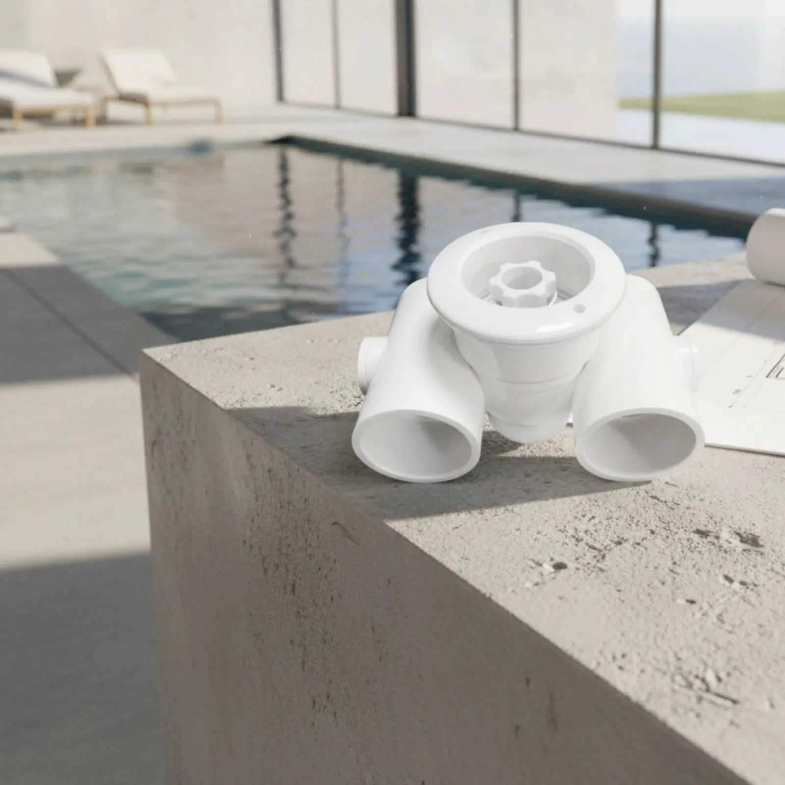 Immagine 4: Ugello per Massaggio Piscina, Ugello di Uscita Acqua Piscina in Plastica a Lunga Durata