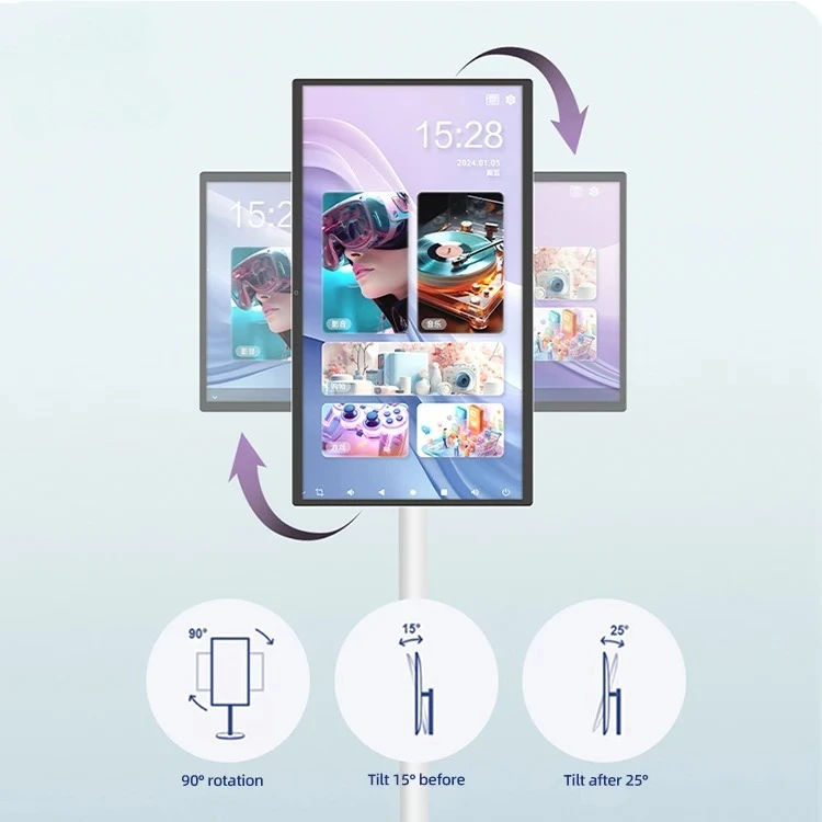 23.8 Inch Touch Screen Android Smart Tv Wireless Smart Portable Touch Screen Board