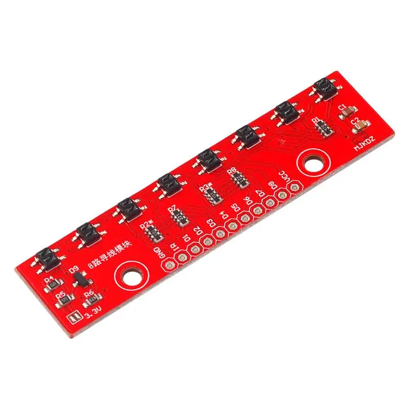 Detector Vermelho para Saída Analógica, 8 Channel Finding Module, Follower Modules, 8 Bit Detection Board, Material PCB, 3.3V-5V