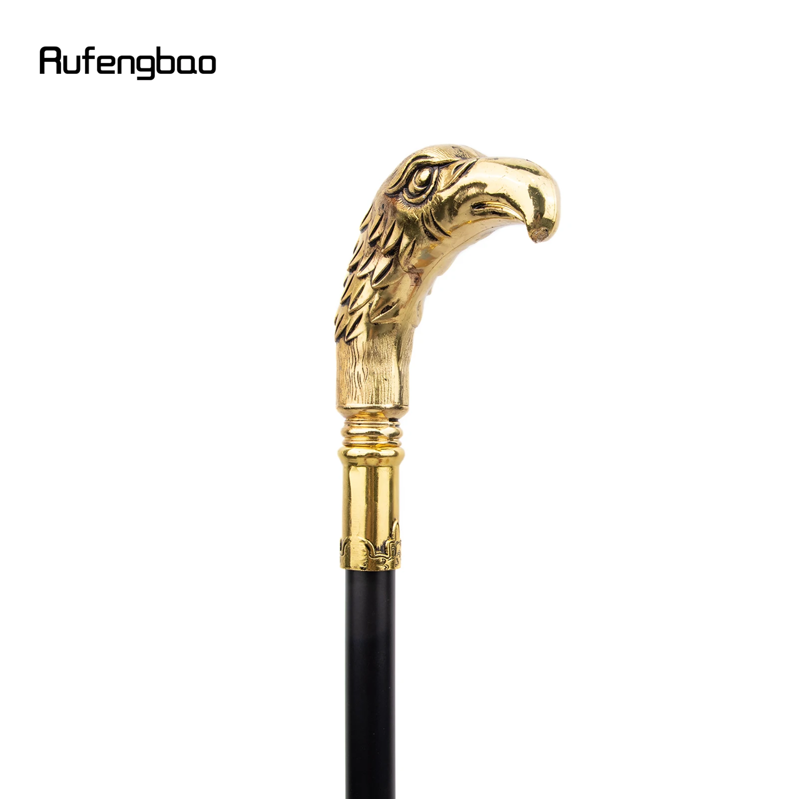 Golden Long Head Eagle Luxury Walking Stick Party  Decorative Cane For Halloween For Cosplay And Parties, For Cosplay & Party
