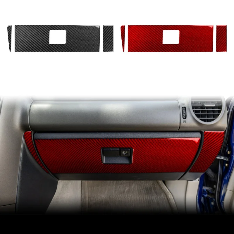For Lexus IS 300 1999 2000 2001 2002 2003 2004 2005 Real Carbon Fiber Car Accessories Passenger Panel Trim Cover Soft Sticker