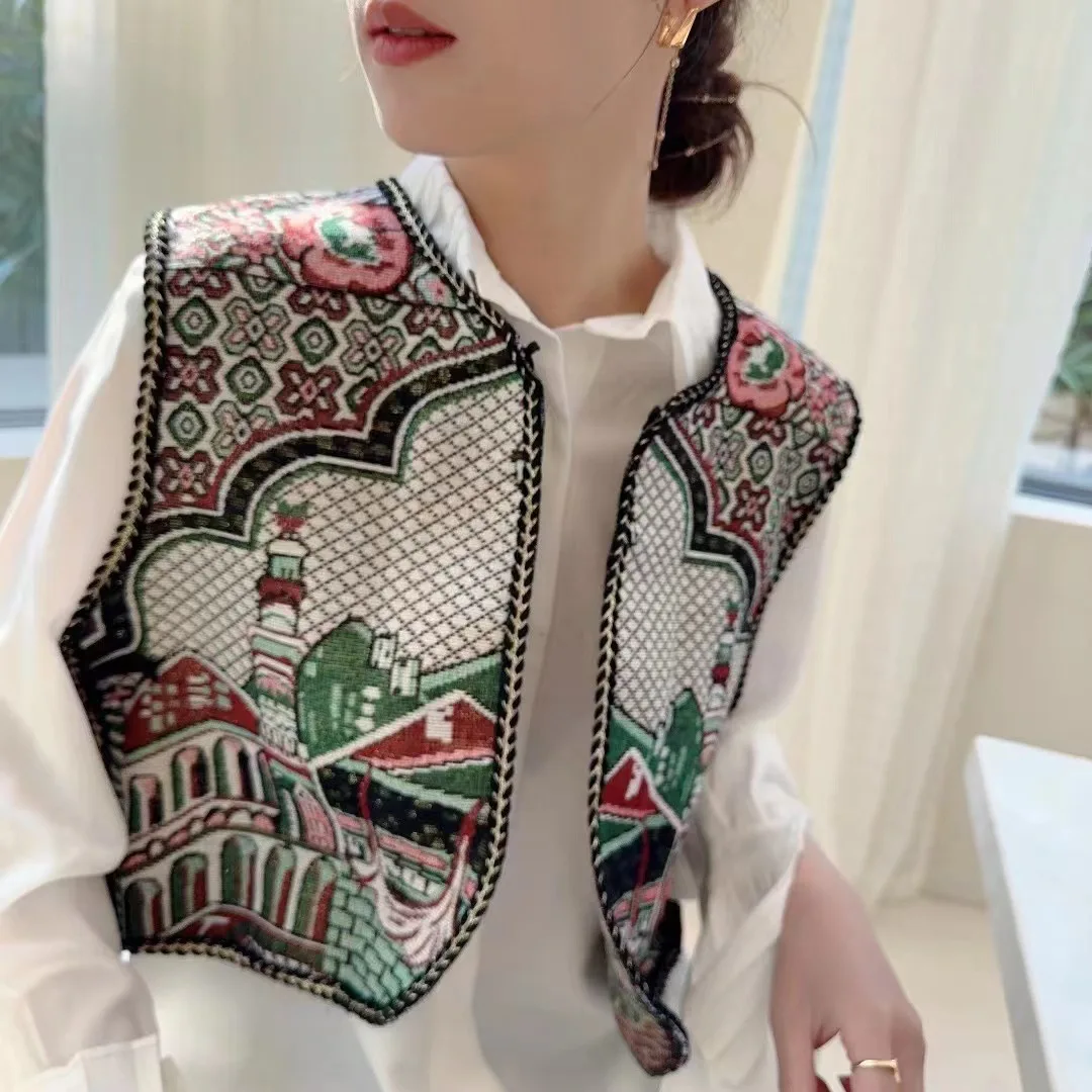 New Bohemian Vest for Women Retro Embroidery National Style Lady Free Shipping