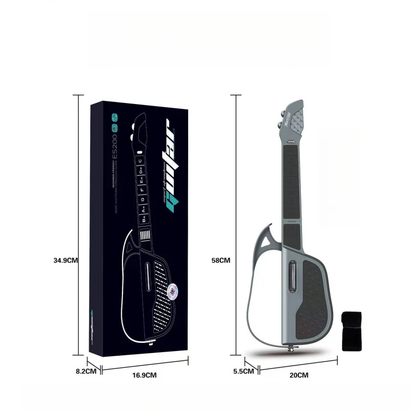 Guitare intelligente sans cordes, Transmission automatique, Instrument d'éveil musical pliable, jouet Musical pour enfant, niveau d'entrée pour débutant