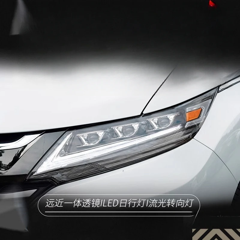 

Suitable for Honda Odyssey 15-21 Headlight Assembly Modified LED Daytime Running Light Flowing Turn Signal Headlight