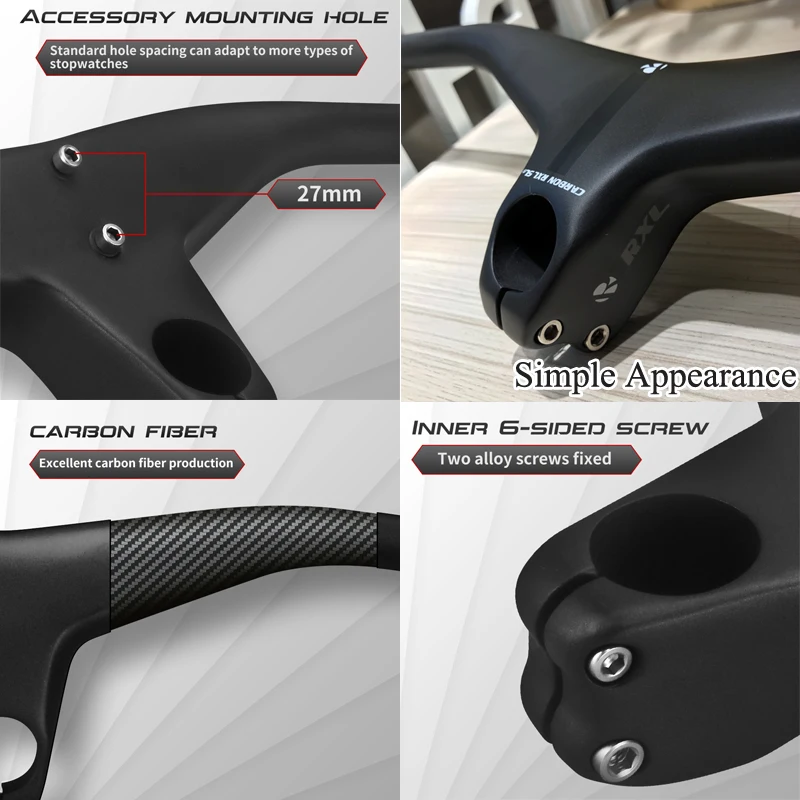 Manillar y vástago integrados de carbono RXL SL MTB, 28,6mm-17 grados, 760/780/800mm, barra de manijas para bicicleta de montaña