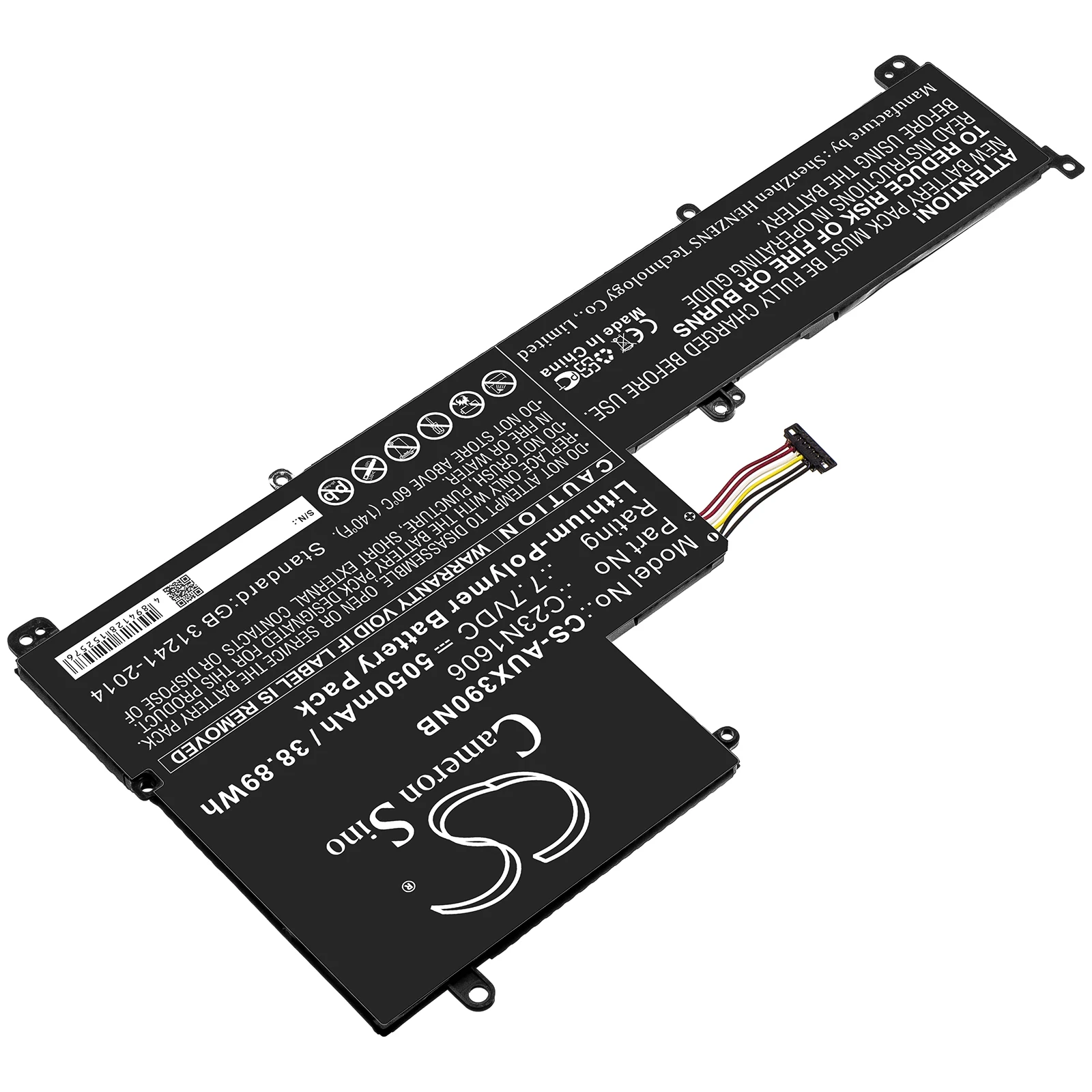 Imagem -02 - Bateria para Asus Ux390 Ux390u Ux390ua Zenbook C23n1606 cs 5050mah 3889 wh