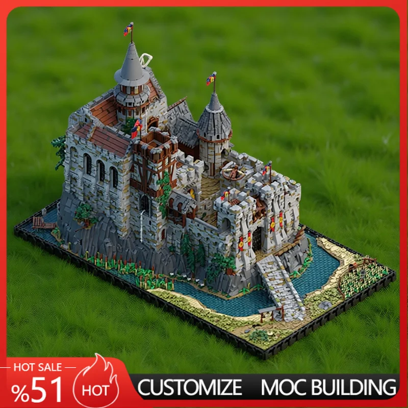 21090Parts Medieval Castle MOC Model Standard Size Building Blocks Assembly Architecture Toy Birthday Gift For Adult Collectors