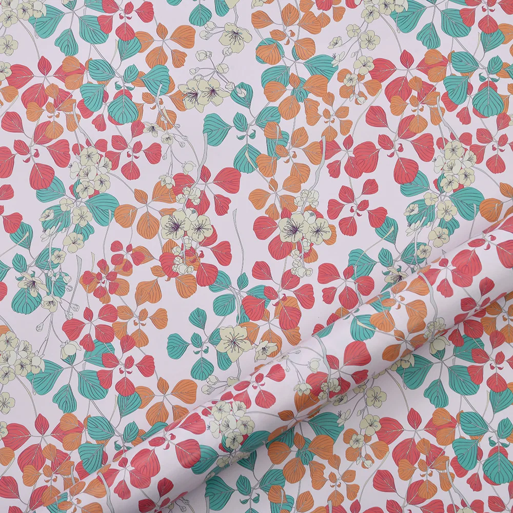 6 Pcs Vintage 50x70cm Per Roll Floral Wrapping Paper Sheet Packaging for Wedding Kids Holiday Gift Wrap Craft Paper Decor Gifts