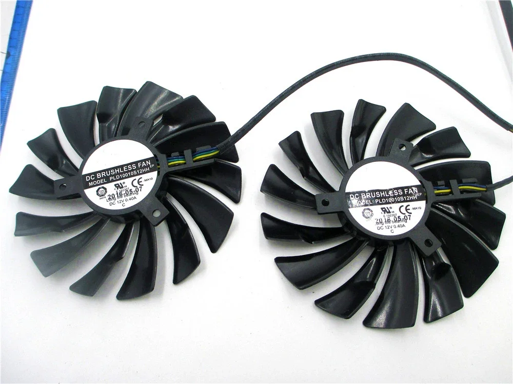 95MM PLD10010B12HH PLD10010S12HH Cooler Fan Para MSI Radeon R9 380 Armor 2X GTX 1060 1070 1080 TI RX 470 570 RX580 Cartão de jogos