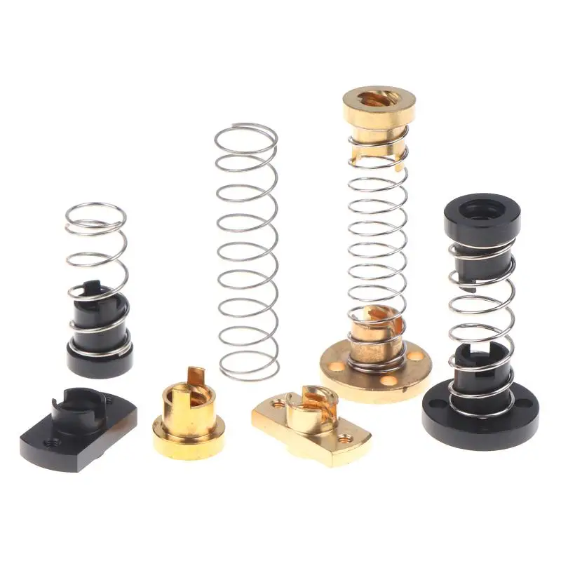 Präzisions-T8-Anti-Backlash-Gewindespindel mit Messing-/POM-Federmutter 2/4/8mm zur Beseitigung von Spaltmessungen für industrielle CNC-Ausrüstung und DIY-Projekte – Detail 6