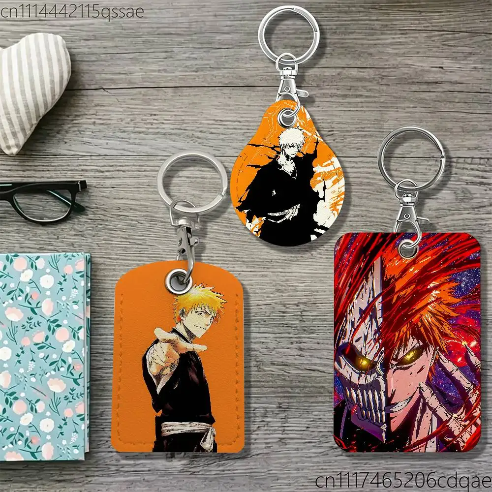Anime K-Kurosaki Ichigo For AirTag Case Card Sleeve Holder ID Credit Bank Access Keychain For Air Tag Shell