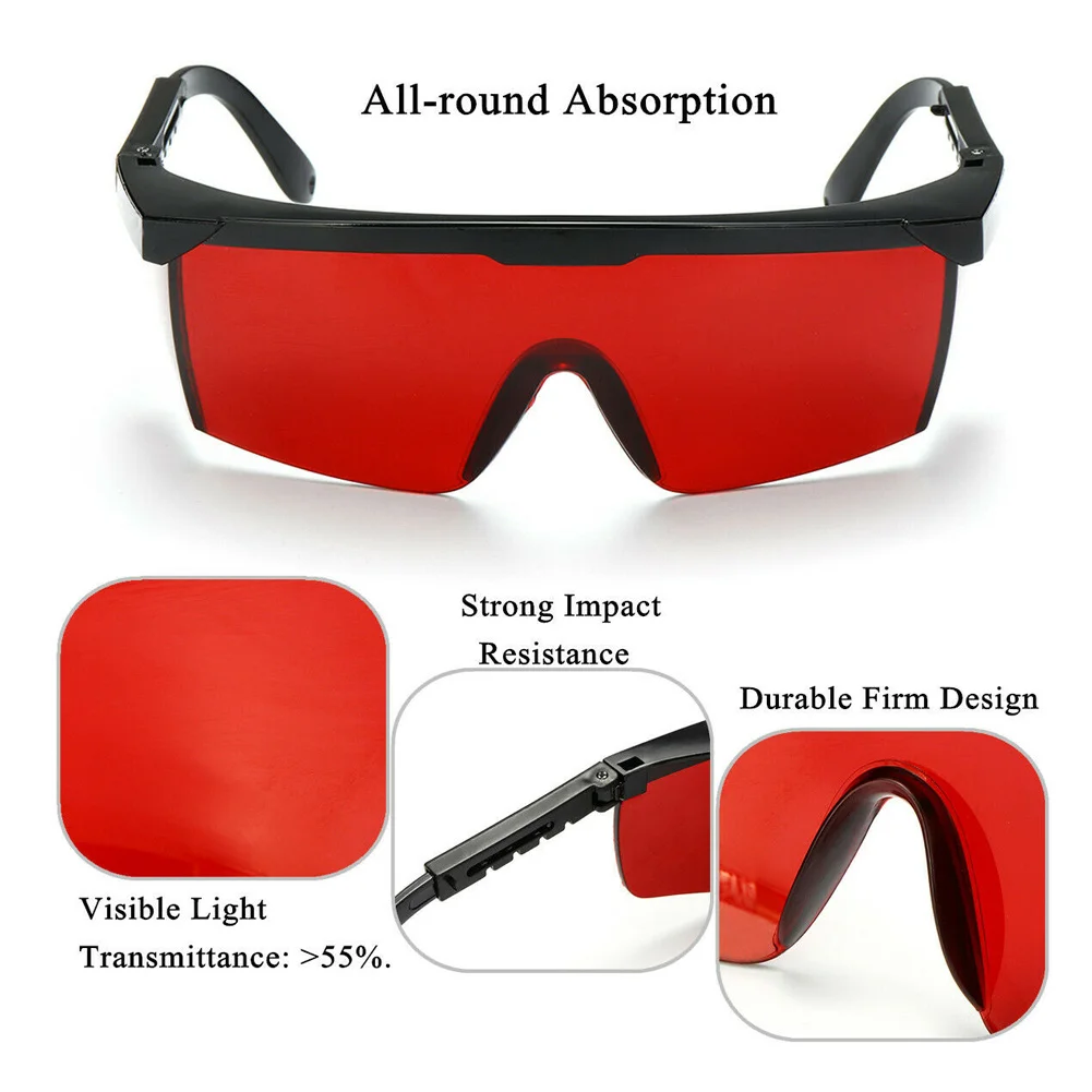 Gafas de protección láser, lentes de seguridad portátiles, a prueba de luz