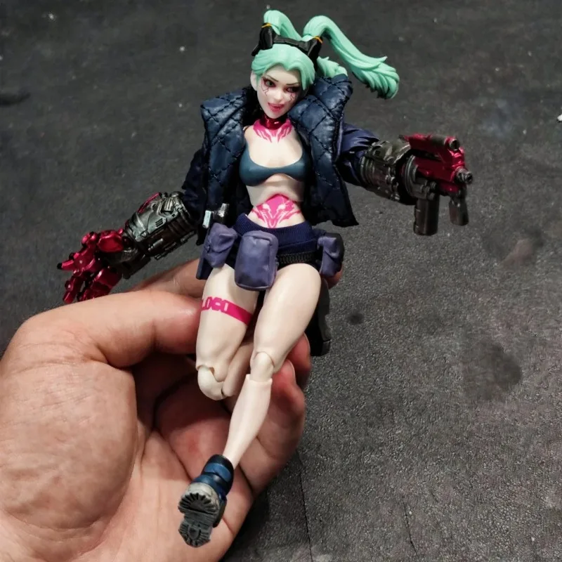 W magazynie Romankey X COWL 1/12 Scale Battle Female Soldier Gun Girl Jessica 6'' Full Set Cyberpunk Action Figure Model Toys