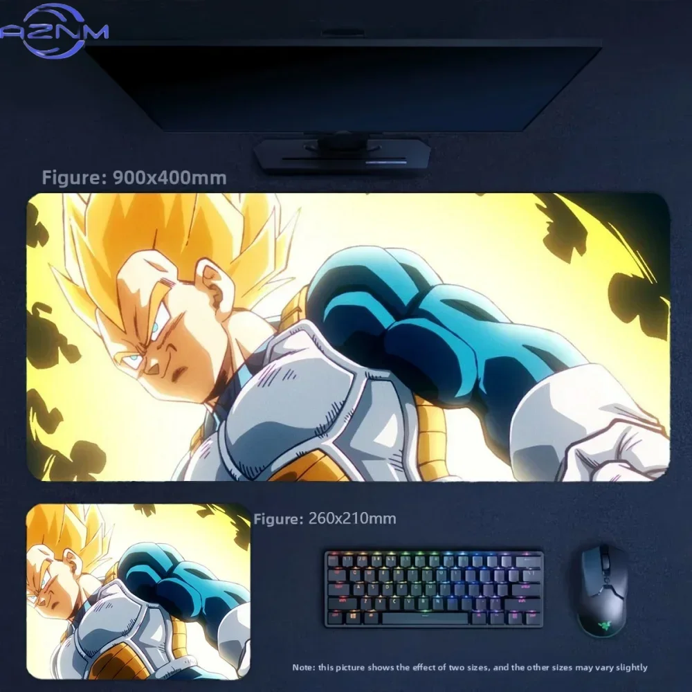 Anime Dragon Ball Kid Goku Large Mousepad, Rubber Non‑Slip Extended Gaming Desk Mat, Waterproof Anti‑Fray Mouse Pad for PC Lapto