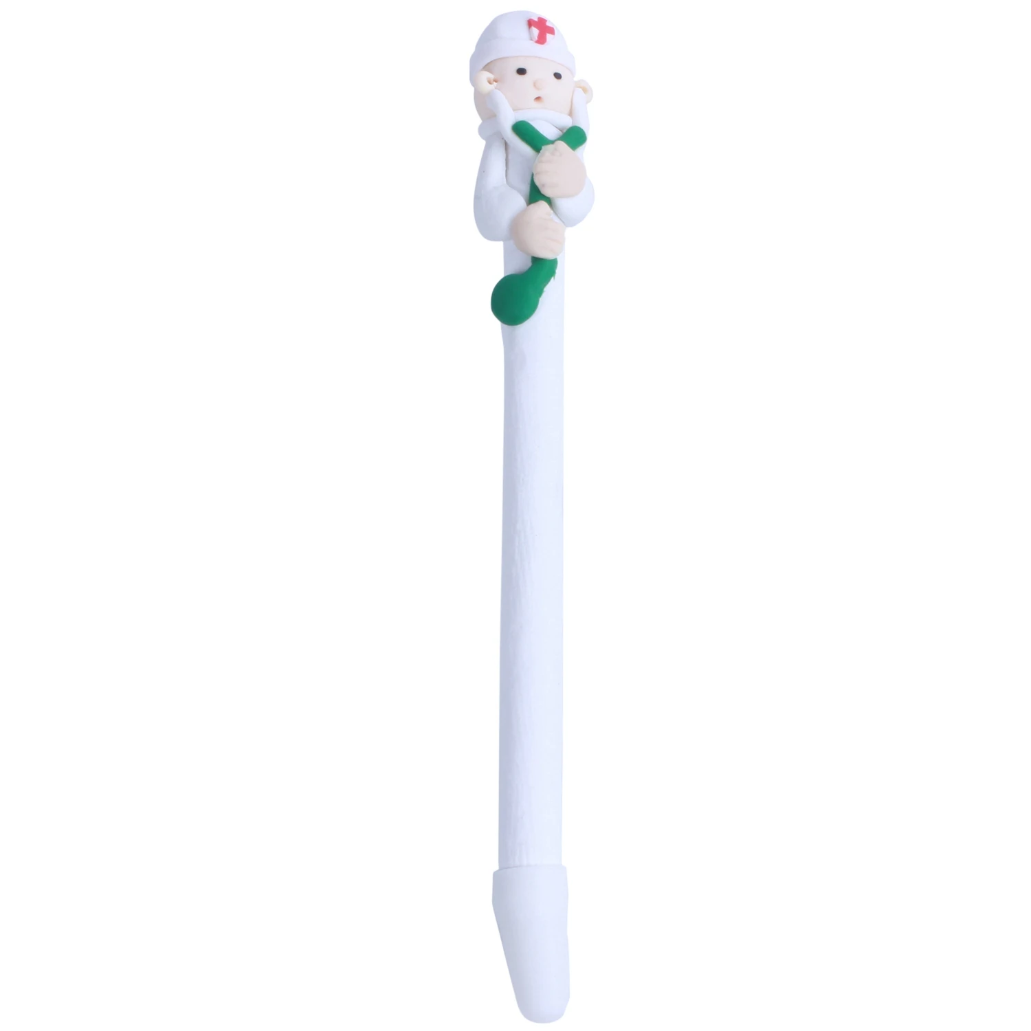 A66F-12Pcs الكرتون ممرضة نمط أقلام حبر جاف ممرضة هدية عيد الميلاد هدية للمدرسة الأسرة مكتب الاطفال