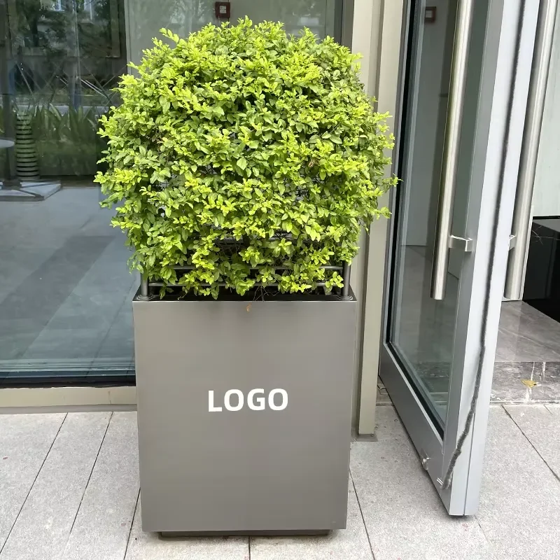 for Xuanrong Outdoor Wholesale Stainless Steel Tall Flower Pot with Low MOQ Customized Professional Home Garden Powder Coated