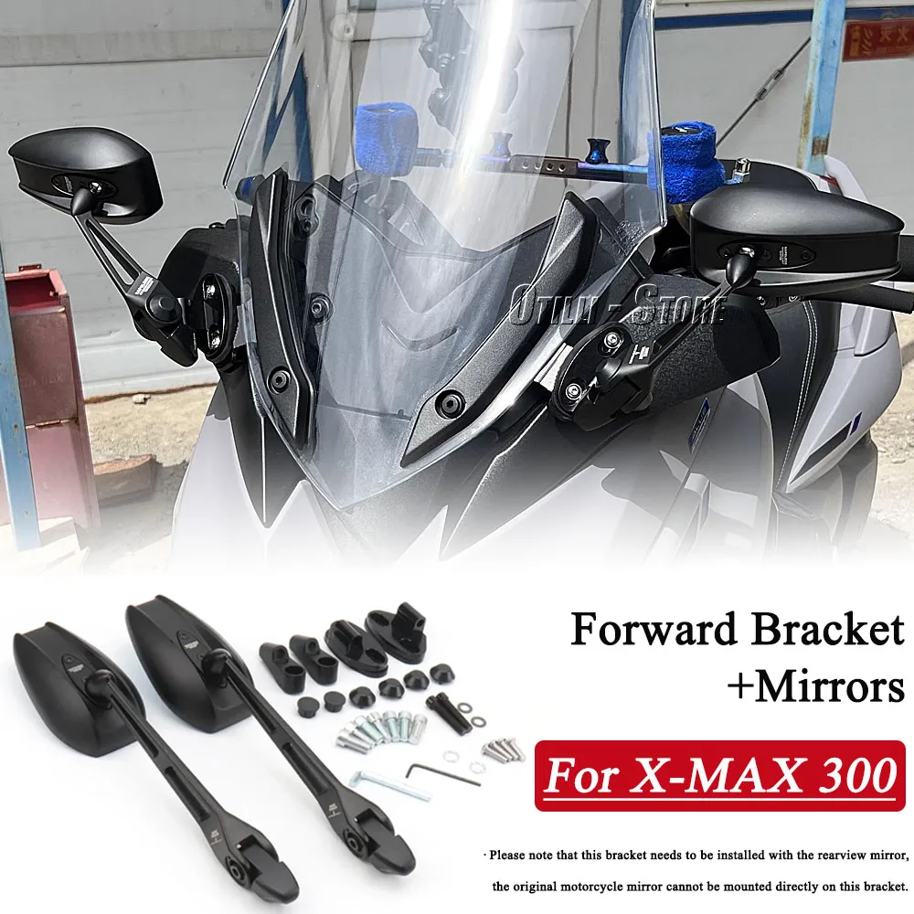 

Motorcycle Accessories Mirrors Forward Moving Bracket Kit Rearview Mirror For Yamaha XMAX 300 X-MAX300 XMAX300 X-MAX 2017-2024