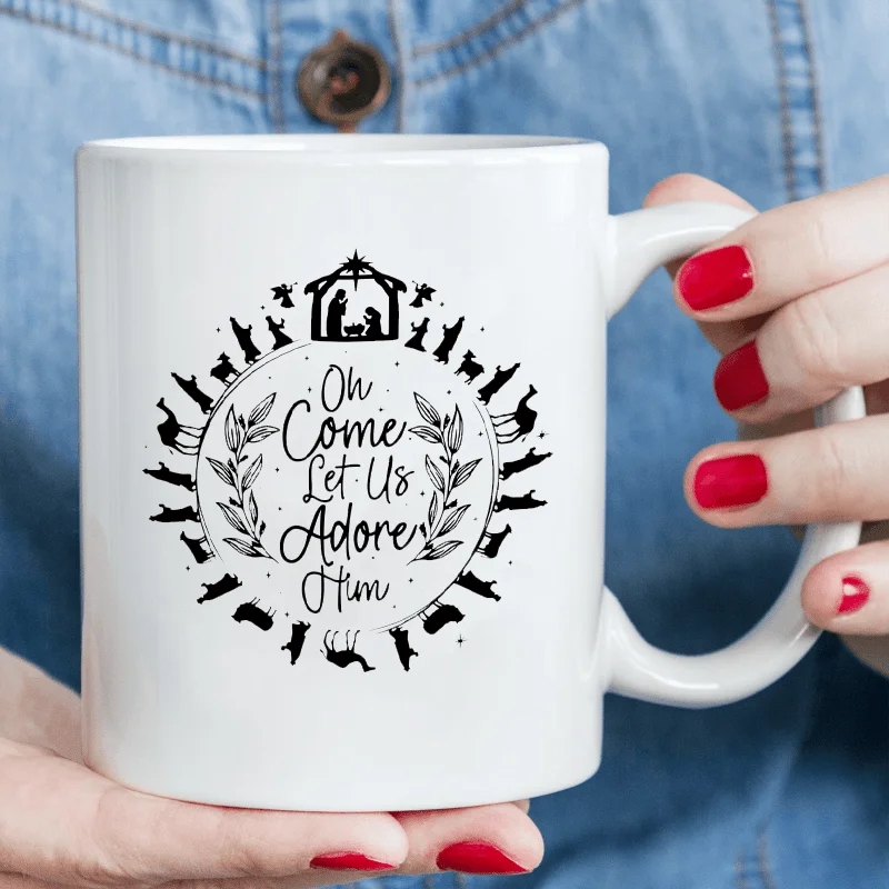 Reusable Christmas Nativity Mug with 