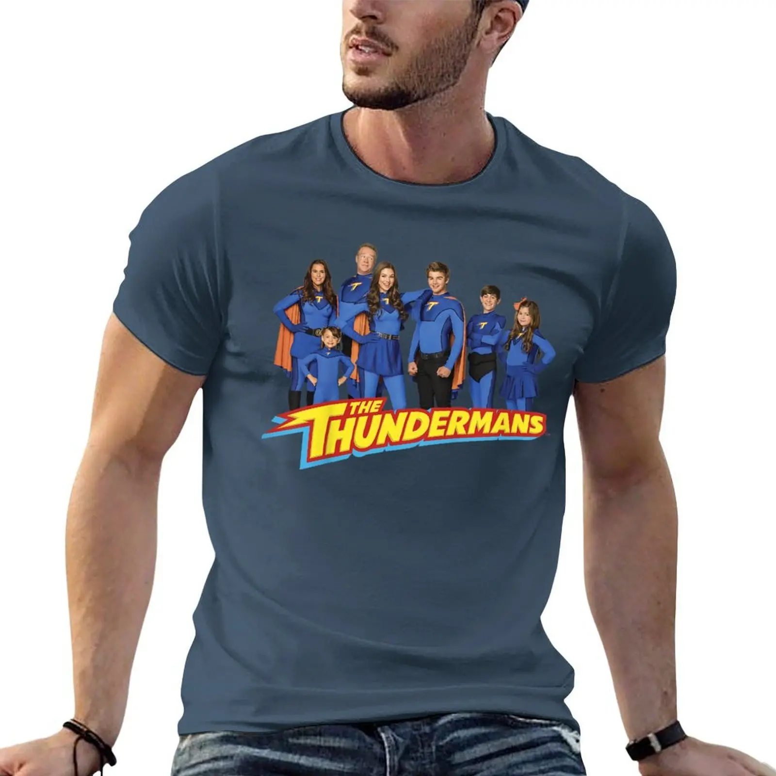 OfCollectible The Thundermans Cast Print T-Shirt - Limited Edition Black Tee for Perfect for Cosplay & Daily Outfits