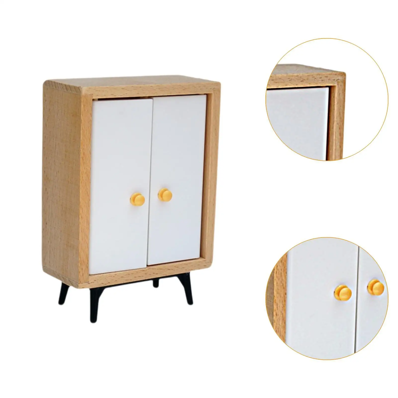 1 12, Puppenhaus-Kleiderschrank, simulierter Schrank, Spielzeug, Miniaturmöbel