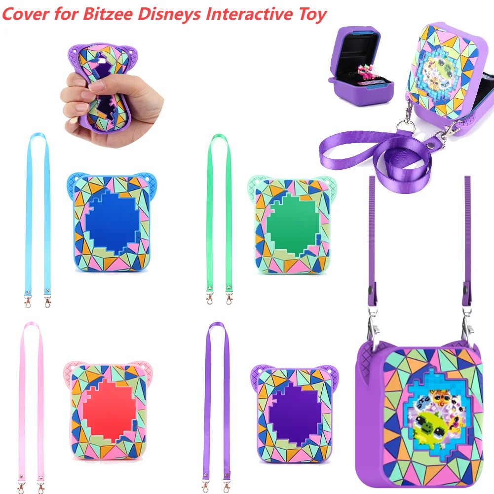 Silicone Case for Bitzee Magicals Digital Pet Protective Cover Anti-Drop Protective Case with Lanyard Protector Cover Toy