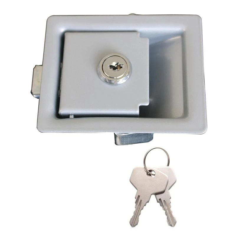 A2UC Upgraded RV Door Lock Black Trailer Door Lock with Paddle Entrance Door for Latch for Trailer Motorhome