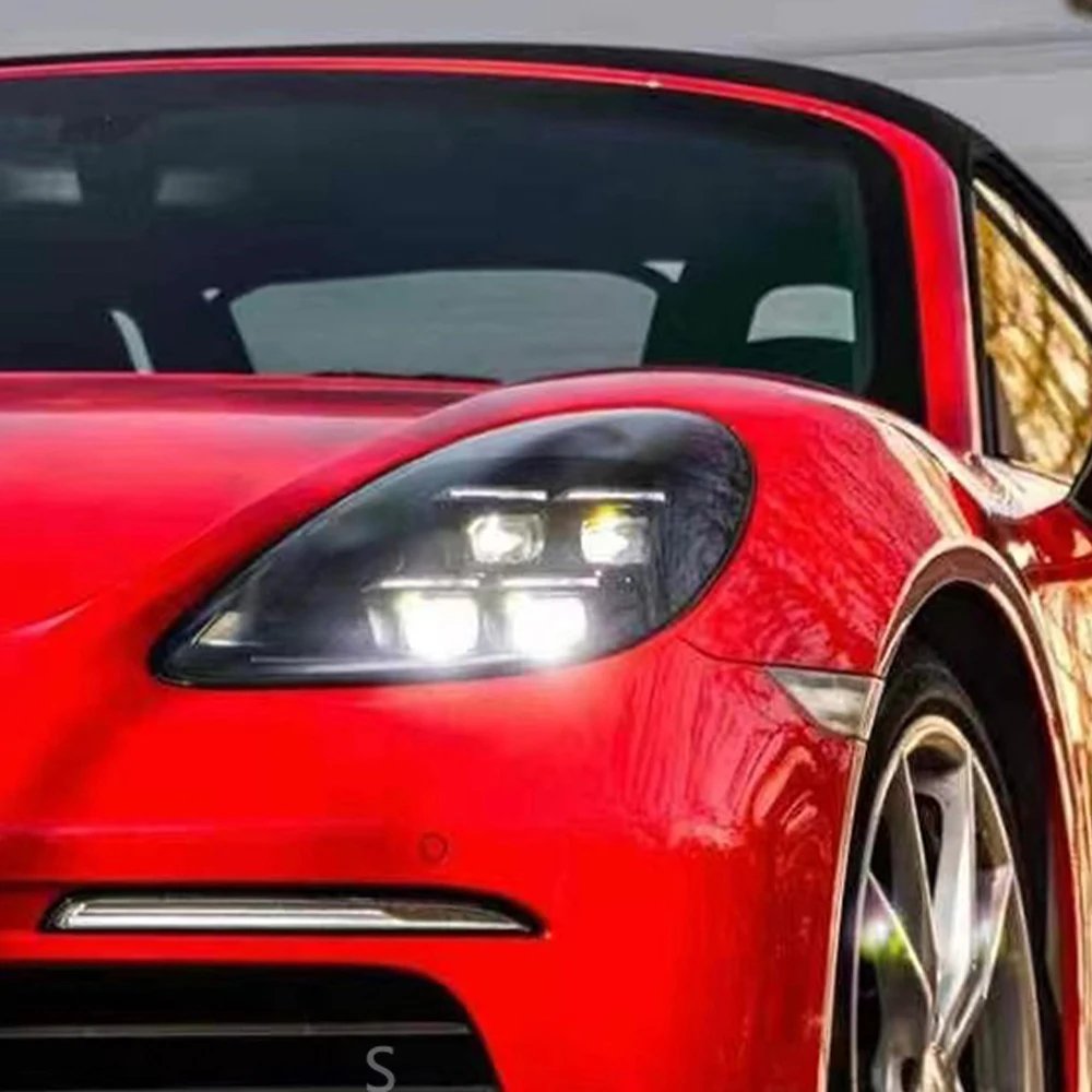 

Car Lights For Porsche Cayman Or Boxster 981 2013-2015 Auto Headlights Assembly Upgrade 2024 Style Models Modified Style