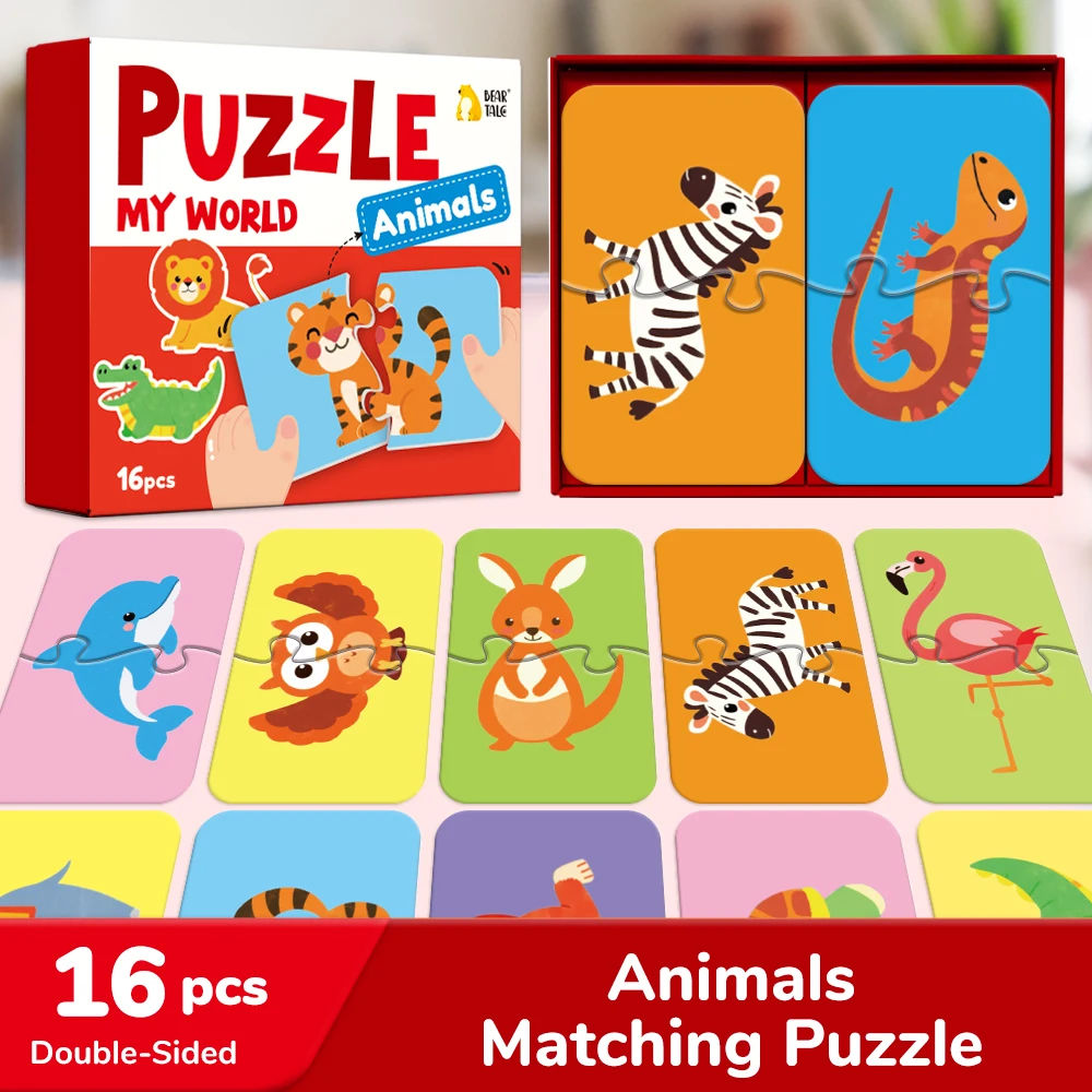 Animal-themed matching puzzle - đánh giá và giá Educational Flash Card