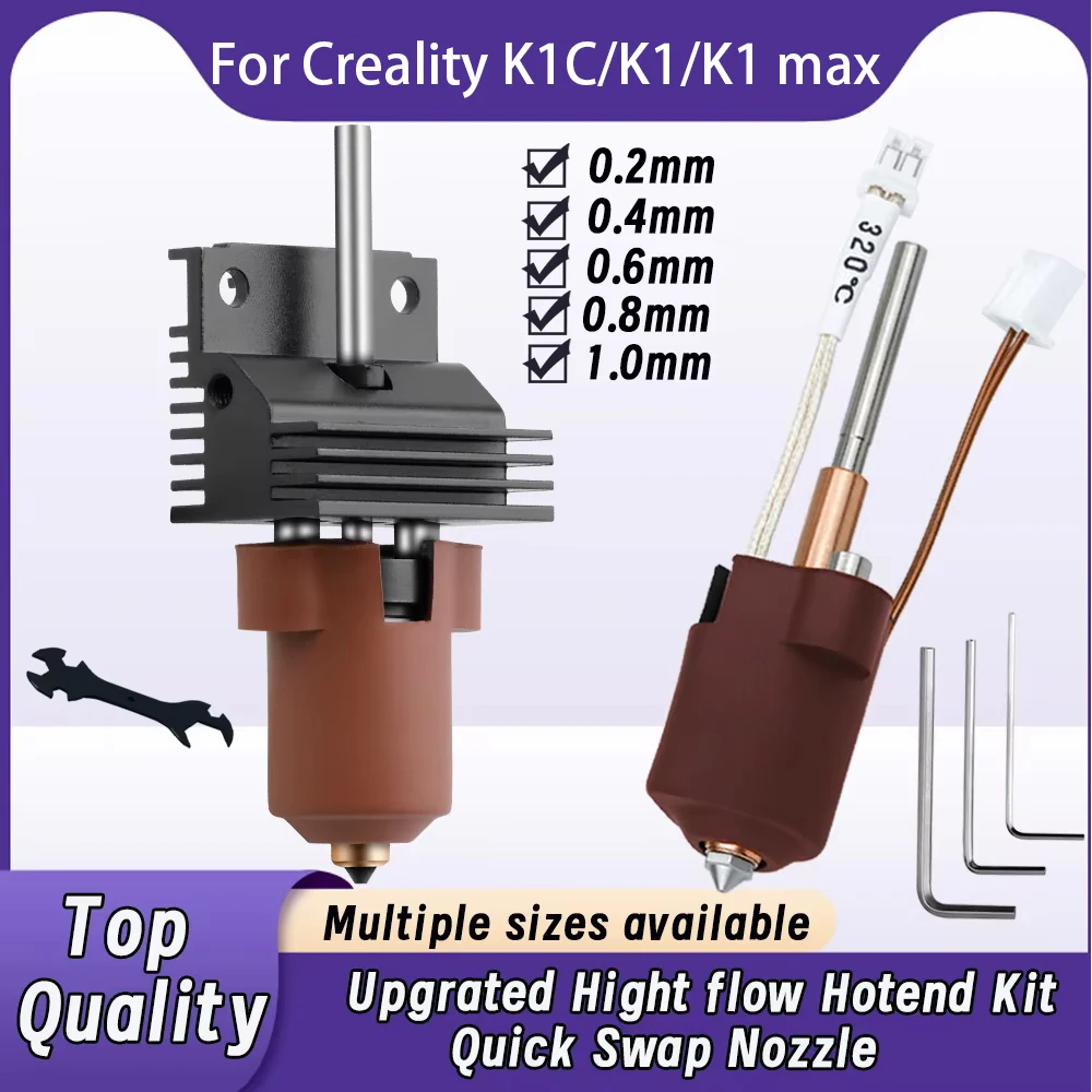 Creality K1 Series Ceramic Heating Block Hotend Kit - Upgrade For K1/K1 Max/K1C 3D Printers