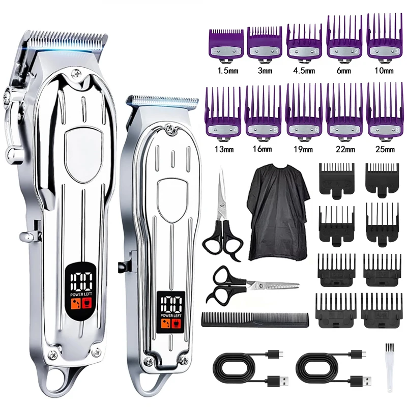 Electric Hair Clippers Powerful Hair Trimmer Professional Hair Clipper Set Cordless Hair Trimmer for Family,Gifts for Men