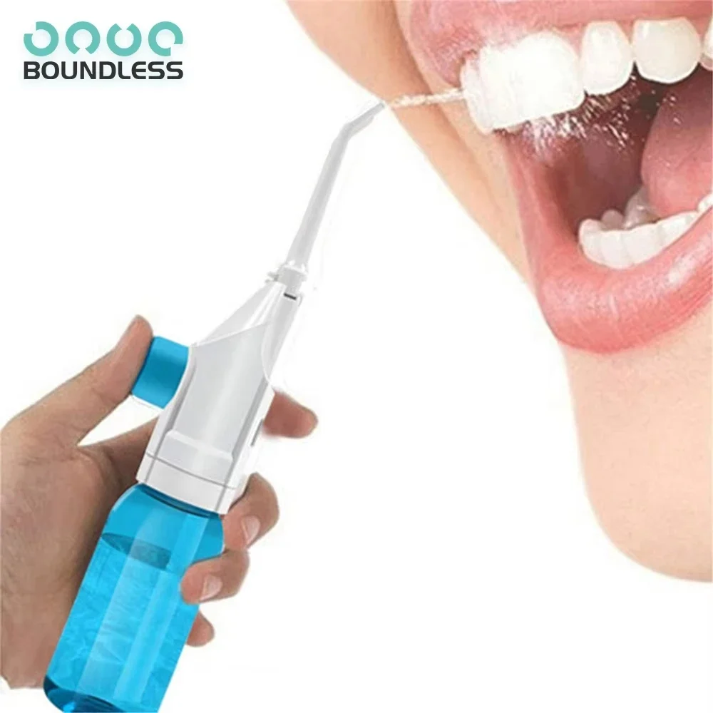 Household High Pressure Oral Irrigator Portable Teeth Clean Water Dental Floss Manual High Pressure Water Toothpick