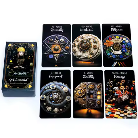 Lumicela Spiritual Crafting Tarot Deck Oracle Card Fate Divination Leisure Entertainment Family Gatherings Tarot Card Board Game