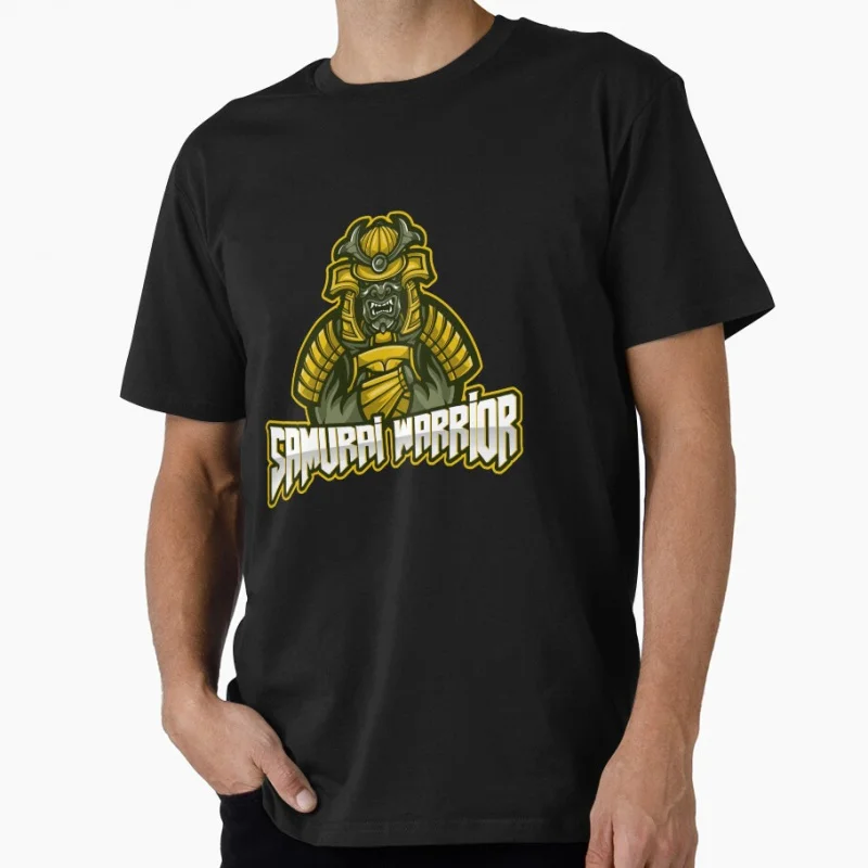 

Vintage Crazy Evil Samurai Warrior retro Gift t shirt for men Large size tops S-6xl 100% cotton printed clothes