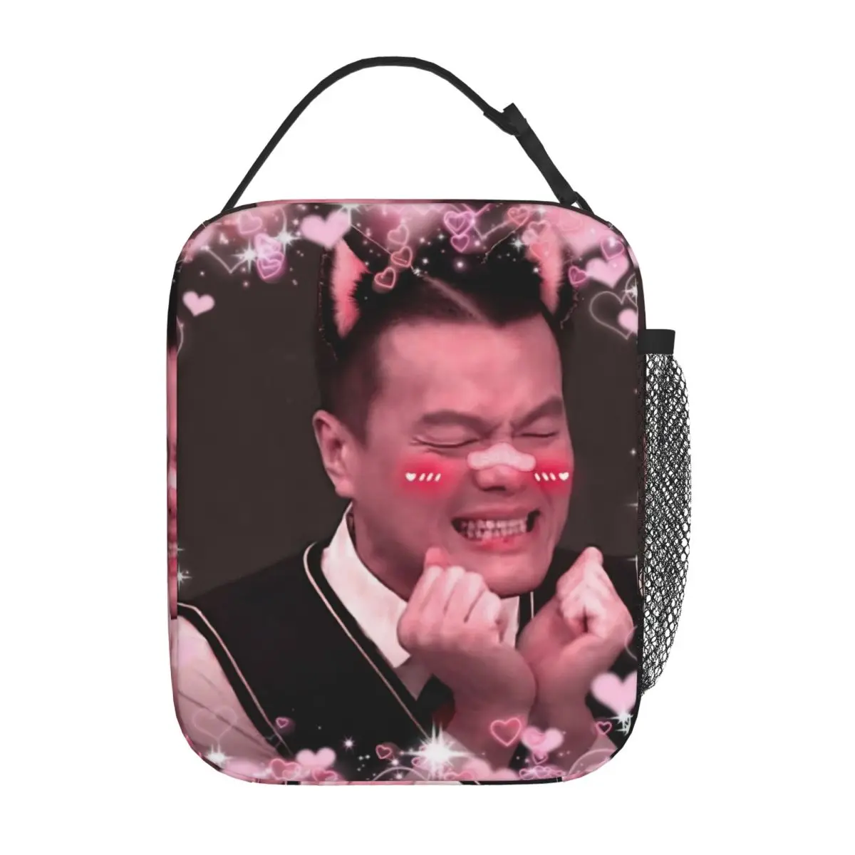 

J-JYP MEME Modern Insulated Lunch Bags Large Meal Container Cooler Bag Lunch Box Tote School Picnic Food Bag