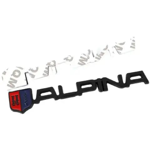 3D Metal Chrome Black Logo ALPINA Rear Trunk Fender Emblem Sticker Car Front Grill Badge Decaks Auto Styling Accessories 8 best sales toyota logo black - №5